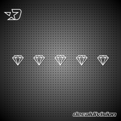 Glass Awareness Sticker Strip -  Diamonds